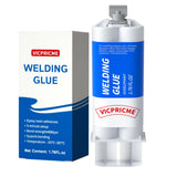 VICPRICME Metal Glue, 1.76 OZ Metal Epoxy Glue, 2 Part Heavy Duty Cold Welding Glue for Metal to Metal, Plastic, Ceramic, Best Glue Auto Repair Putty, Marine Body Filler (1 pcs) vicpricme