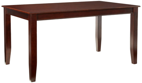 East West Furniture DUT-MAH-T Dudley Dining Room Table - a Rectangle Solid Wood Table Top with Sturdy Legs, 36x60 Inch, Mahogany East West Furniture