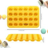 2PCS Silicone Mini Muffin Cupcake Pan, Kaloo Nonstick 24 Cups Silicone Muffin Pans for Baking, Great for Muffin, Cakes, Tart, Bread, Dishwasher Safe (Stylish Orange + Yellow, 24 Cups Each) KL KALOO