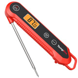 TempPro 3-Sec Instant Read Meat Thermometer Digital, ±0.9°F Accuracy, Waterproof & Backlight Food Thermometer for Cooking, Oil Fry Candy Meat Probe for Kitchen, BBQ, Oven, Grill, Smoker with Magnet TempPro