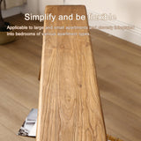 Farmhouse Indoor Wooden Living room Dining Bench, Asian Natural Wood Kitchen Entryway Bench with Armless Design and Short Height, Solid Wood Shoe Bench Entryway Benches，Brown(80*26*45cm/31.5*10.2*17.7 SEIFE