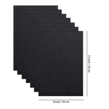 Jtnohx Soft Felt Sheets, Color Felt Fabric for Sewing, 7 Pcs 1mm 8"x12" Fabric Square for Craft DIY and Embroidery Projects (Black) Jtnohx