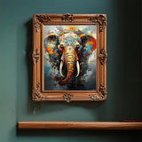 LAENAKR Paint by Numbers Elephant for Adults, Acrylic Oil Painting by Numbers Kits for Beginner with Paintbrushes Brushes Paintwork Art Canvas for Home Decor 16x20 inch / 40x50 cm LAENAKR
