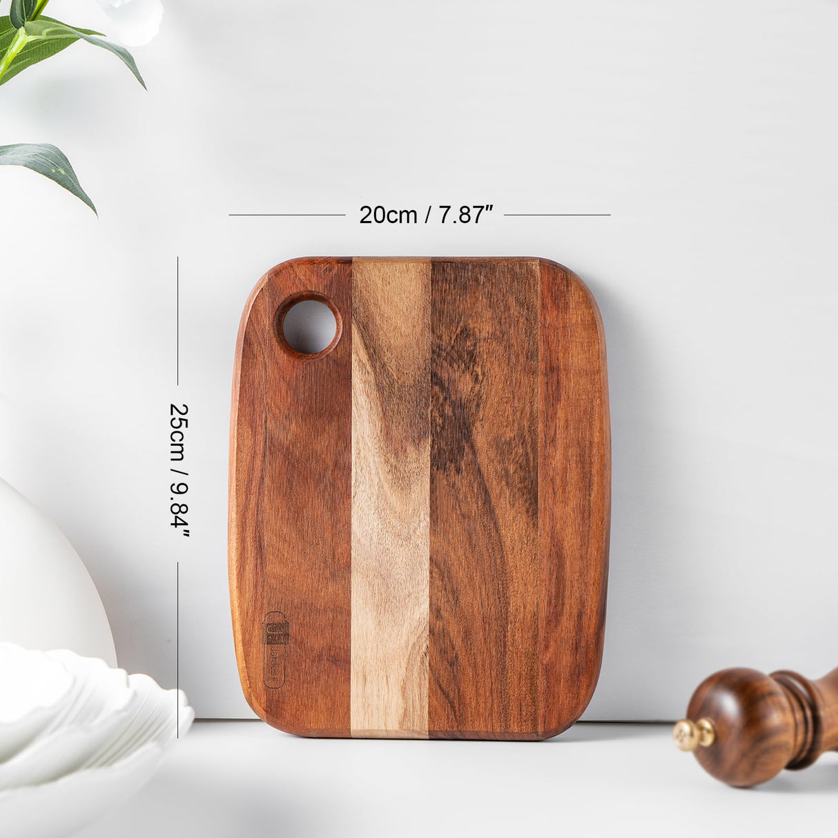 Acacia Wooden Cutting Board,JF JAMES.F Heavy Duty Wood Chopping Boards with Hang Hole, Thick Reversible Cutting Boards Serving Tray for Kitchen, Meat JF JAMES.F