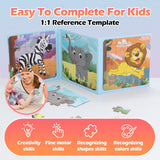 Magnetic Puzzles for Kids Ages 3 4 5 6, Puzzles for Kids Ages 4-8, Toddler Puzzles Ages 2-4, Wooden Jigsaw Puzzles Book for Preschool Toddlers, Travel Toys for 3-5 Year Old Board Games Boys and Girls YSCEN