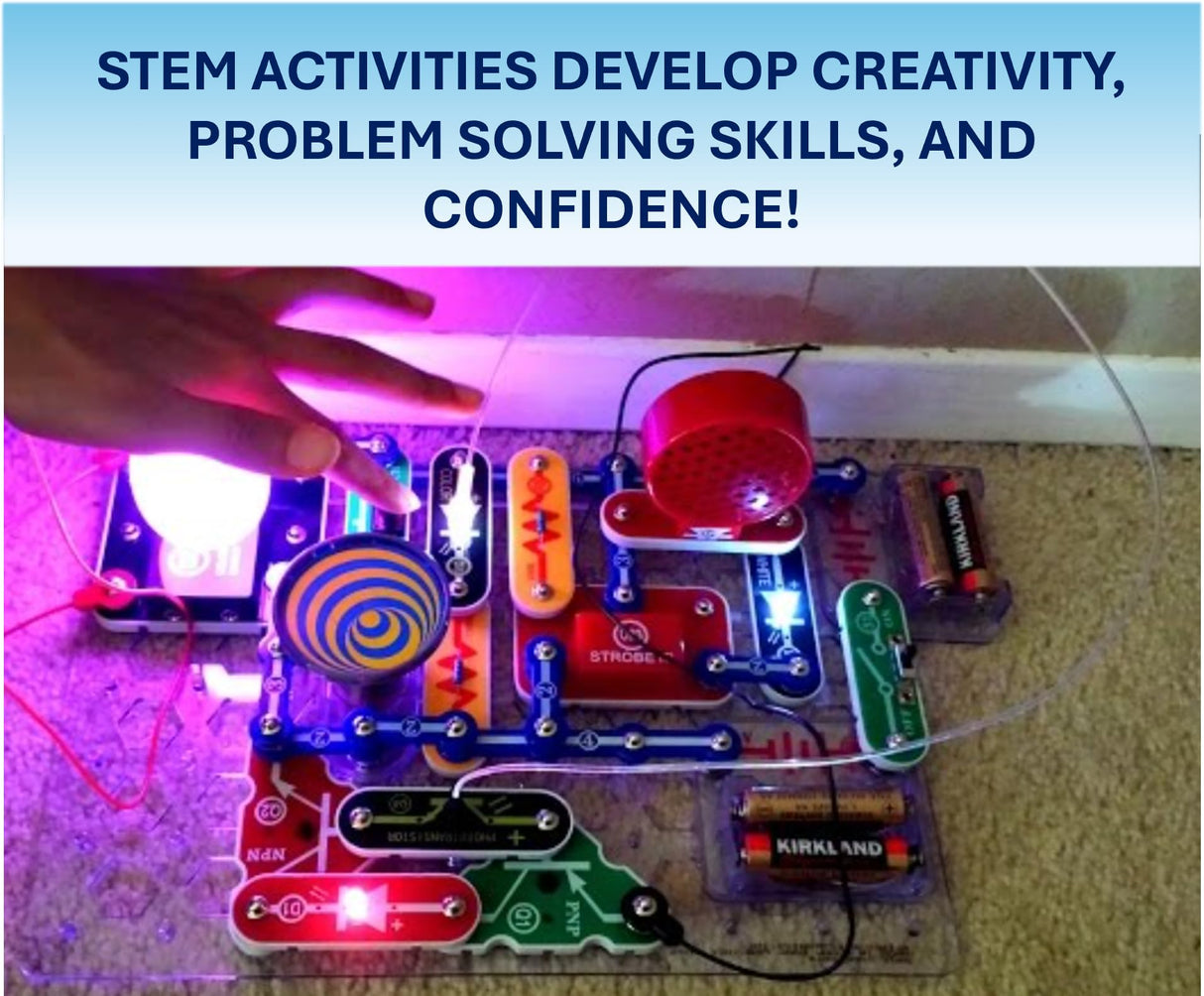 Snap Circuits Light Electronics Exploration Kit | Over 175 Exciting STEM Projects | Full Color Project Manual | 55+ Snap Circuits Parts | STEM Educational Toys for Kids 8+ Snap Circuits