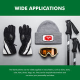 120 Pieces Sublimation Iron-on Patches Fabric Hat Patches 3 Shapes Blank Patches Round Rectangle Sublimation Patches Blank Repair Patches for DIY Crafts Clothing Repair, 3 Shape(Black) WILLBOND