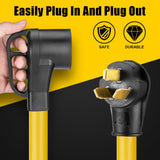 LAZMUMI NEMA 10-50P to 14-50R EV Charger Adapter Cord with 6-AWG Heavy Duty Adapter Cord for Tesla and Other EV Level 2 Charging,1.5 FT LAZMUMI