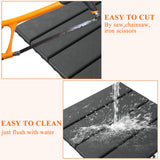 SHUESS 9 PCS Interlocking Deck Tiles 12”x 12” Patio Deck Tiles Plastic Waterproof Outdoor Flooring Covering for Walkway Front Porch Poolside Balcony Backyard, Black (All Weather Use) SHUESS