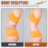 Wood Therapy Massage Tools,Wooden Massager Stick Roller Lymphatic Drainage Tool,Maderoterapia Kit Self Massage Roller Tool for Cellulite Reduction,Muscle Tension and Body Shaping,Contouring KintKita