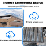 8x6 FT Wood Grill Gazebos, BBQ Wooden Gazebo with Hardtop Sloping Steel Roof, Wood Outdoor Pavilion with 2 Side Storage Shelves,Cedar Frame Patio Gazebo for Barbecue, Garden, Deck (Grey) StarEcho