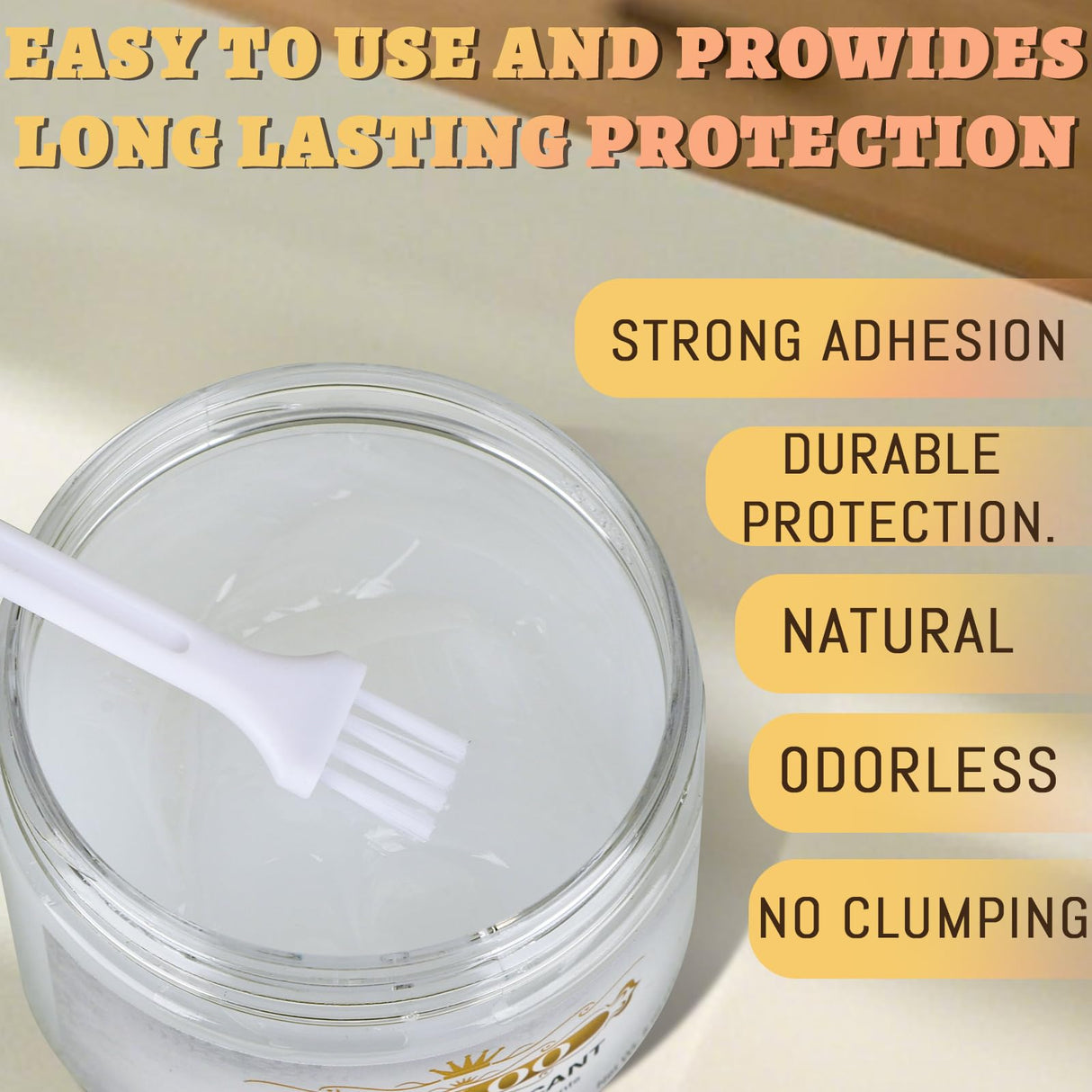 Wood Lubricant,5oz Multi-Purpose Paste Wood Wax for Home,Restore & Maintain Wooden Slide,Loosen Drawer Slide,Drawers, Doors, Hinges,Eliminate Sticking & Noise, Includes Cloth, Brushes & Gloves MLLOO