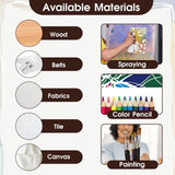 12Pcs Mixed Stencils for Painting, Art Stencils for Crafts Reusable, Wood Grains Flower Texture Templates Spider Web Layering Spray Paint Stencils Kit on Wall Canvas Cake Card DIY (11×7'') LLOUSSAK
