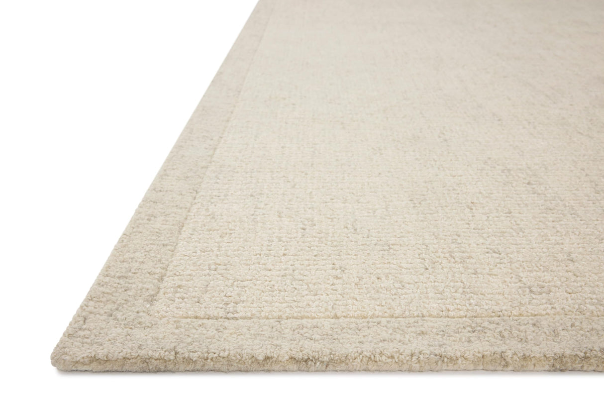 Loloi Magnolia Home by Joanna Gaines Henley Collection HNY-01 Ivory/Smoke 5'-0" x 7'-6" Area Rug Loloi