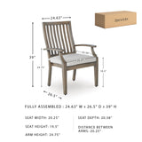 Signature Design by Ashley Rainier Ranch Contemporary Rust Resistant Aluminum High Back Outdoor Arm Chair with Loose Seat Cushion, Set of 2, Light Brown & Beige Signature Design by Ashley