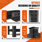 Heavy Duty 5-Tier Garage Shelf Steel Unit 3000lb Capacity | Garage & Basement Storage | Industrial Metal Shelving for Warehouse Workshop | Adjustable Rust-Resistant (72"H x 36"W x 16"D, Black) Hymnxemo