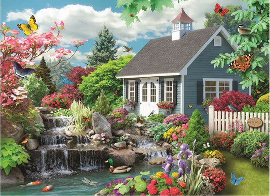 Bits and Pieces – 3000 Piece Jigsaw Puzzle for Adults – Dream Landscape - Spring Scene Jigsaw Puzzle by Artist Alan Giana, Completed Puzzle Size: 32" x 45"