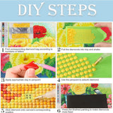 Milila Diamond Painting Kits for Adults Full Drill Round Diamond Art Kits for Beginners for Home Wall Decor 11.8x11.8inch(Unicorn) Milila