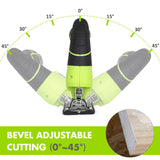 FASTPRO 12V Cordless Jig Saw Kit, Electric Jigsaw with 10pcs Blades & Edge Guide, Included 1.5 Ah Battery, Charger and Storage Case FASTPRO