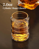 Gun Whiskey Decanter Sets for Men, Kollea Liquor Decanter Set with Glass, Unique Valentine Birthday Gift Idea for Men Dad, Cool Anniversary Stuff Gift for Him Husband, Dispenser for Bar Drinking Party Kollea