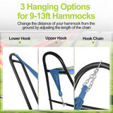 UEAKPIC Duble Heavy Duty Steel Hammock Stand Only, 550 Pound Capacity, Portable, Easy Assembly, Adjustable for Indoor, Yard, Caping, or Outdoor, Patio UEAKPIC
