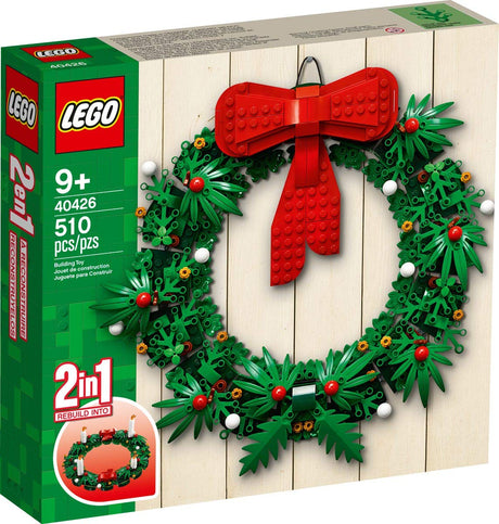 LEGO Iconic Christmas 2-in-1 Wreath with Big Red Bow and Advent 40426 LEGO
