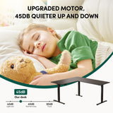 FEZIBO L Shaped Standing Desk, 63" Corner Standing Desk with Electric Adjustable Height, L Shaped Adjustable Desk with Splice Board, Black FEZIBO