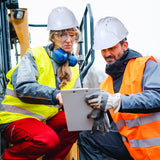 Leumoi 20 Pack 4 Pt. Suspension Hard Hat Bulk Safety Helmets ABS Ratchet Hard Hats Adjustable Construction Hardhats with Vents and Cotton Brow Pad Hard Hats for Men Work Head Protection (White) Leumoi