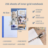 emmoolife Scrapbooking Supplies Kit, Daily Life World Travel Scrapbook Kit for Bullet Junk Journal, Stationery, A6 Grid Notebook, DIY Journaling Supplies, Birthday Craft Gift Teen Girl Kid Women emmoolife