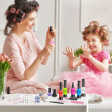 Shemira Nail Art Kit for Girls, Nail Polish Kit for Kids Ages 7-12 Years Old, Ideal Birthday Gift for Girls 7 8 9 10 11 12 Years Old, Nail Polish GIft Set for Teens Shemira
