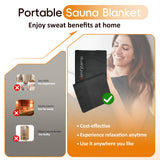 Comfytemp Infrared Sauna Blanket 35" X 78" Extra Large, Support Dual Zone Temperature Control & App Control — Smarter & Safer Portable Sauna Blanket, Low EMF, for Sweating, for Mom Comfytemp