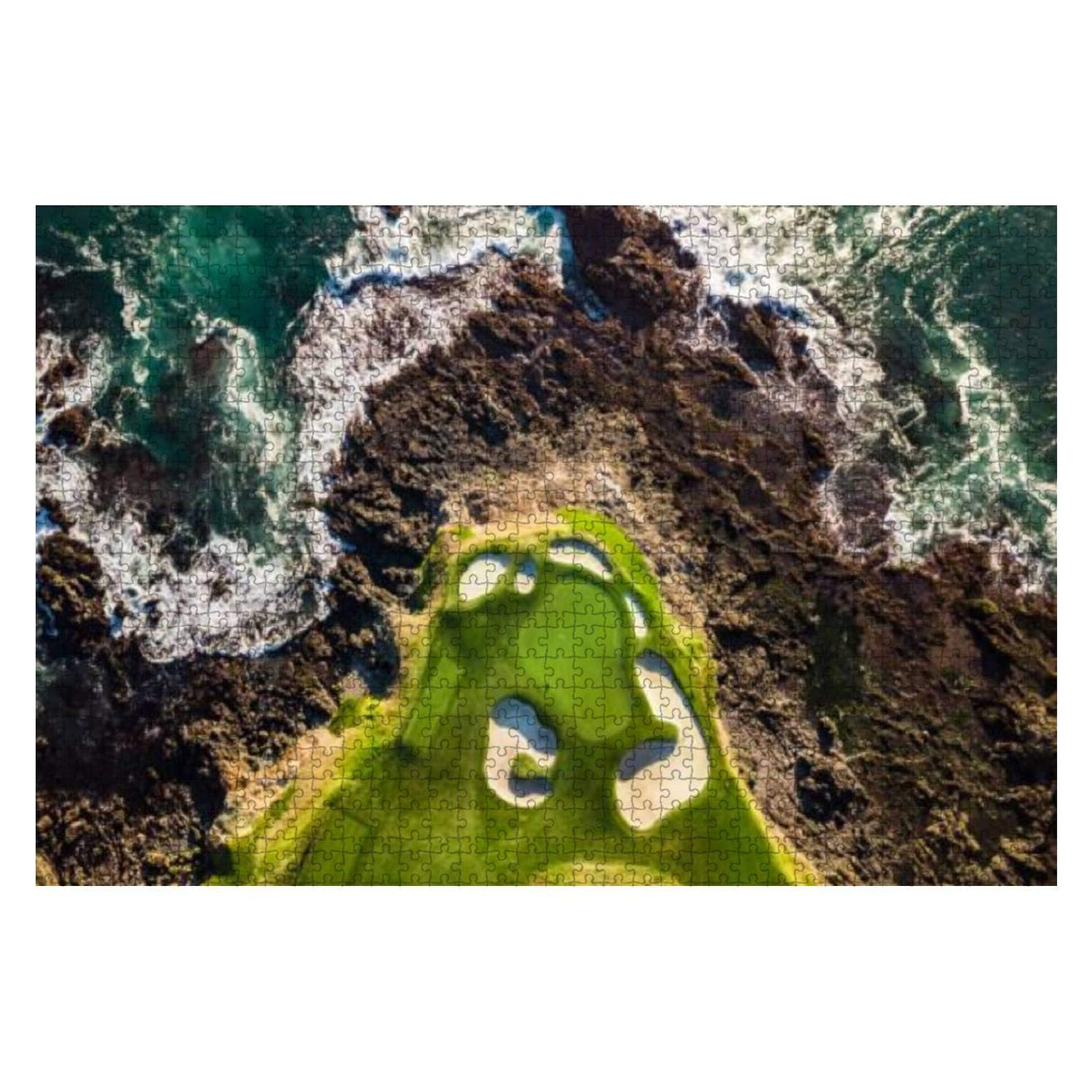 Vertical Drone View of a Golf Course California 1000 Piece Wooden Jigsaw Puzzle DIY Children Educational Puzzle Decompression Gift Creative Games Toys Victoria Kay