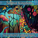 Animal Kingdom: Coloring Book for Adults, Mindfulness Animal Mandala Designs for Stress Relief: Stress Relief Coloring Book with Mindfulness Animal Designs Majosta