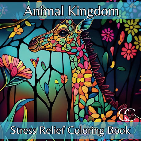 Animal Kingdom: Coloring Book for Adults, Mindfulness Animal Mandala Designs for Stress Relief: Stress Relief Coloring Book with Mindfulness Animal Designs Majosta