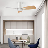 TALOYA 42inch Ceiling Fans with Lights and Remote Control, Quiet DC Motor, Double-faced Blades, Modern Low Profile Ceiling Fan for Bedroom, Living Room, Dining Room, Office TALOYA