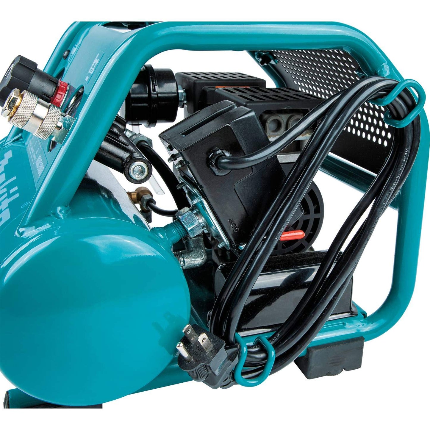 Makita MAC100QK1 Quiet Series 1/2 HP, 1 Gallon Compact, Oil-Free, Electric Air Compressor, and 18 Gauge Brad Nailer Combo Kit - WoodArtSupply