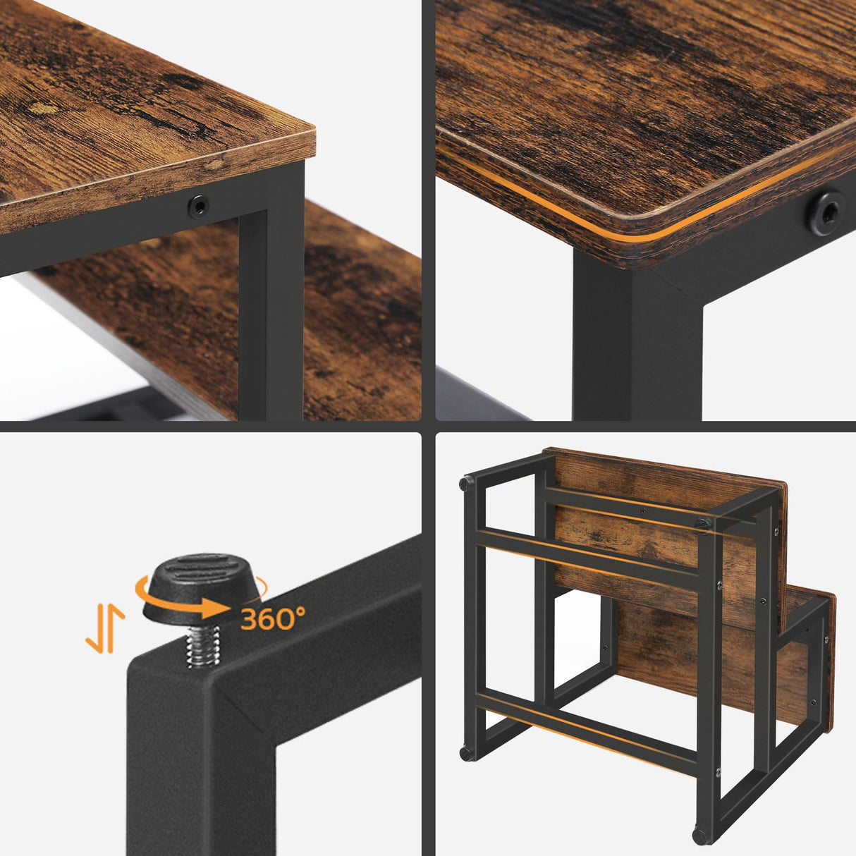 HOOBRO Step Stools for Kids, Toddler Step Stool, Kids Potty Training Wooden Stool, for Bathroom, Kitchen, Bedroom, Sturdy and Stable, Rustic Brown BF12JD01 HOOBRO