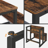 HOOBRO Step Stools for Kids, Toddler Step Stool, Kids Potty Training Wooden Stool, for Bathroom, Kitchen, Bedroom, Sturdy and Stable, Rustic Brown BF12JD01 HOOBRO