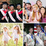 White Sash 12 Pcs Sashes White Blank Sash Bulk Prom Queen Sash Senior Sashes Blank Sashes For Pageants Sash Birthday Sash For Women Girl Scout Sash President Sash Diy Sash Lerdrtuin