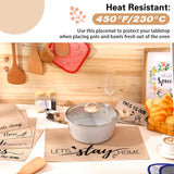 Farmhouse Placemats Set of 6 Linen Placemats 18x12'' Rustic Table Mats with Sayings Housewarming Gifts Country Tablemats Washable Cloth Place Mats for Farmhouse Table Setting(Khaki) Hahafelt