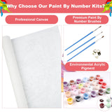 NEWENMO Cartoon Paint by Numbers Kit for Adults, Ice Cream Sweetmeats Paint by Numbers on Canvas Unframed, DIY Oil Painting Perfect for Beginner, Craft, Hobbies and Home Wall Decor 16x16 in NEWENMO