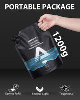 Aceaddity Elite Series 3D Printer Resin 405nm Photopolymer Resin LCD/DLP UV-Curing High Precision 3D Printing Liquid Compatible with 8k 3D Printer (Clear Blue, 1200g) Aceaddity