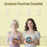 DOTZSO 8 Pcs Sports Car Diamond Art Coaster Kits with Holder,Diamond Painting Coasters for Adults Beginners,Party Home Decor Abstract,Fun Gifts for Women DOTZSO