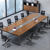 LAKIQ Rectangular Office Conference Room Table Modern Desktop Computer Desk Working Table Rectangle Meeting Room Table - Without Chairs (110.2" L x 51.2" W x 29.5" H) LAKIQ