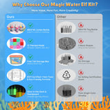 Linzuza Fairy Aqua Water Gel Kit - 20 Color Summer Magic Fairy Kit DIY 3D Squishy Animal Elf with 12 Molds&Storage Boxes Set - Craft Sensory Toy for Kids Ages 6-12 Linzuza