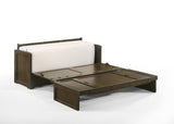 NIGHT & DAY Rustic Cube Pre-Assembled Cabinet Murphy Bed (Rustic Brown W/Ranchero Hardware) Night & Day Furniture