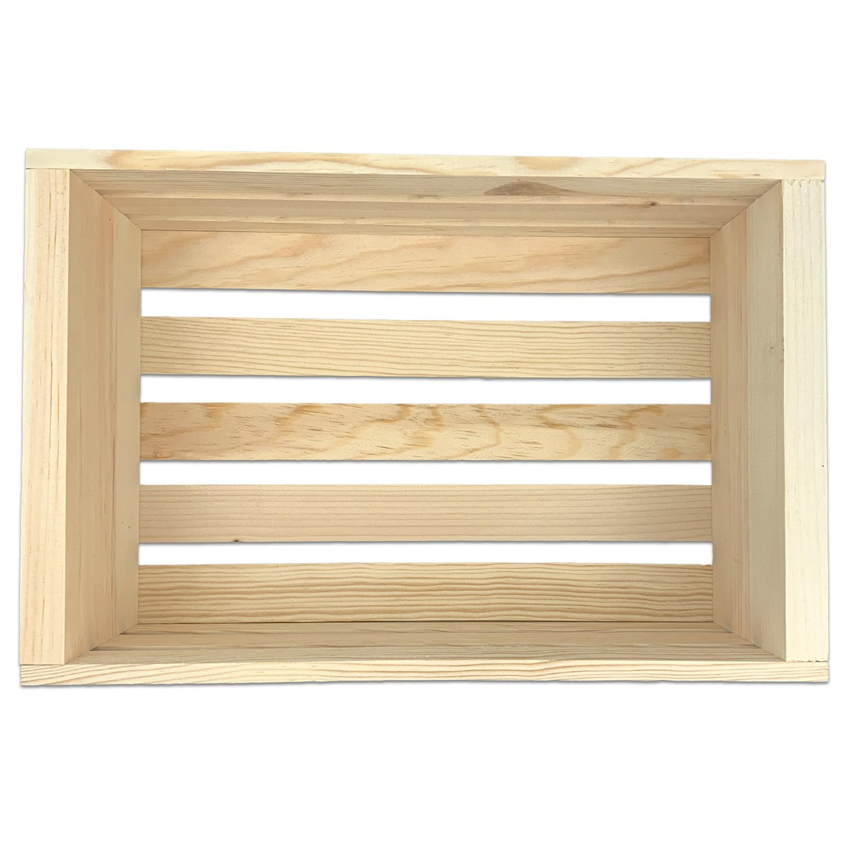 Wilson Medium Wooden Pine Crate for Storage and Decoration at Home, Office, Kitchen, Bedroom, and Retail (10"x 4.7"x11.7") (Set of 2) Wilson