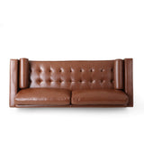 Christopher Knight Home Malinta Sofas, Cognac Brown + Espresso Christopher Knight Home