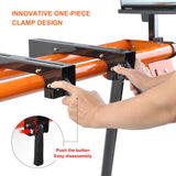 Miter Saw Stand with Pedestal Roller, Stainless Steel Portable Work Support Stand for Workshop Tools, 500 Lb Max Table Saw Stand Miter Saw Table, Folding Table Saw WINMAX TOOLS AUTOMOTIVE