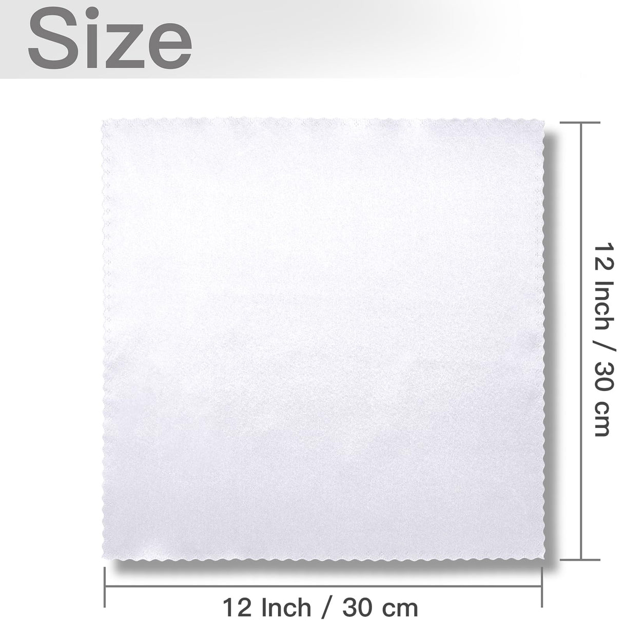 VACVELT 12 Pack White Satin Napkins 12x12 Inch Wedding Napkins, Scalloped Elegant Dinner Napkins Square Table Napkins Decor, Silky Satin Cloth Napkins for Restaurant Banquet Graduation Party VACVELT